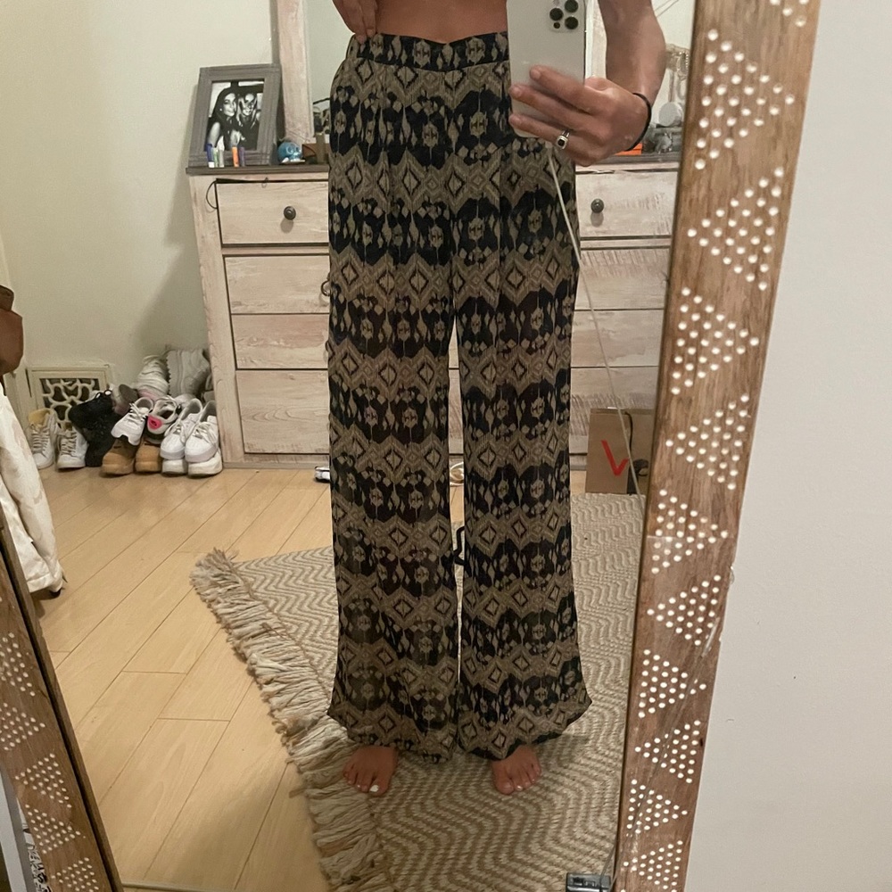 Cotton candy bell bottom gypsy pants
